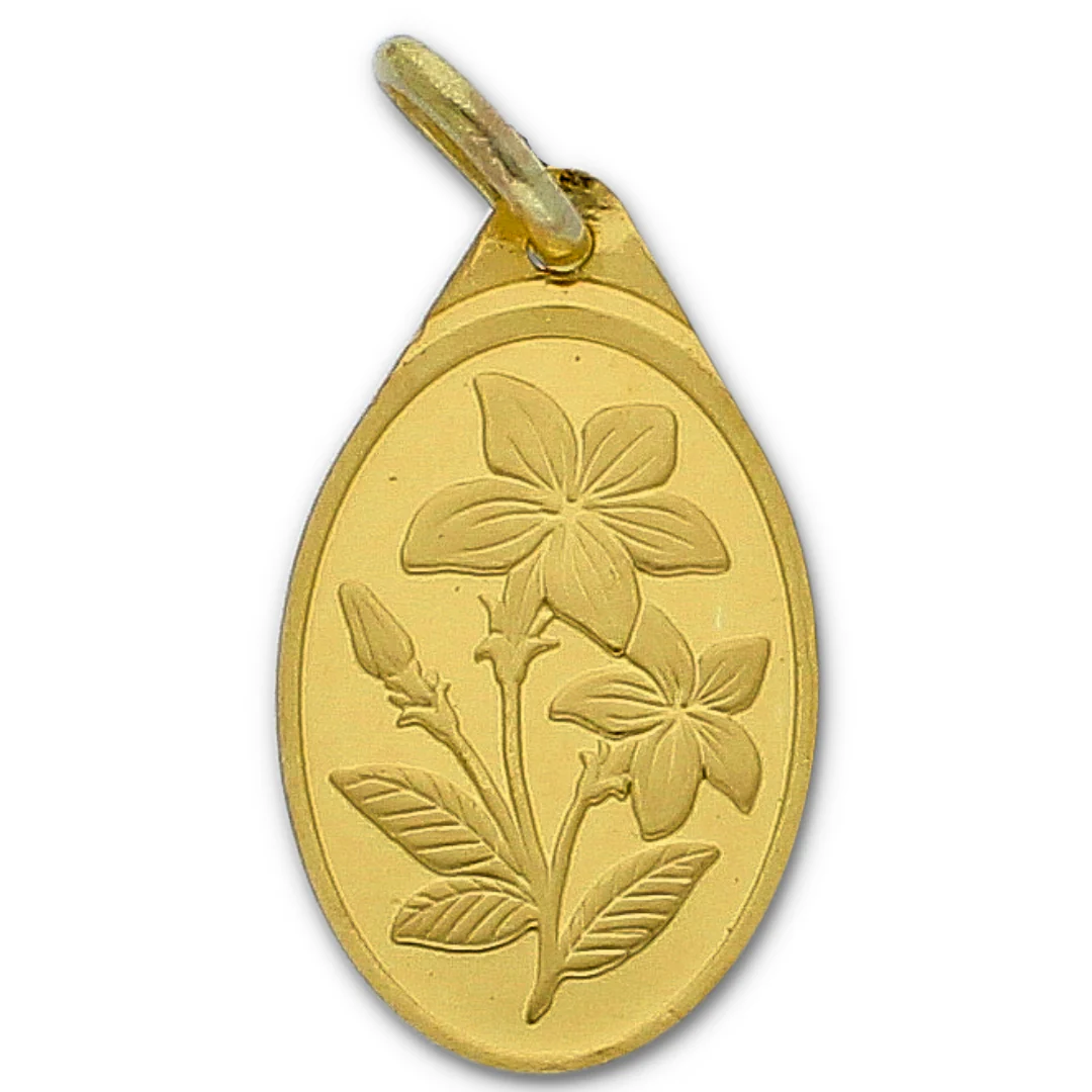 Emirates Minting 2.7 Grams Gold Classic Flower Pendant 24KT 999.9 Purity - FKJPND24K2270 - Image 4