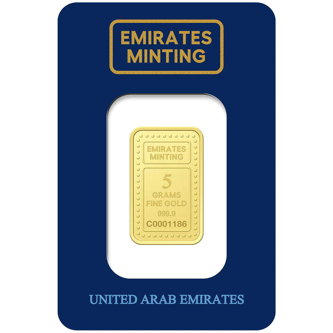 Emirates Minting 5 Grams 999.9 Purity Gold Bar - FKJGBR24K2249
