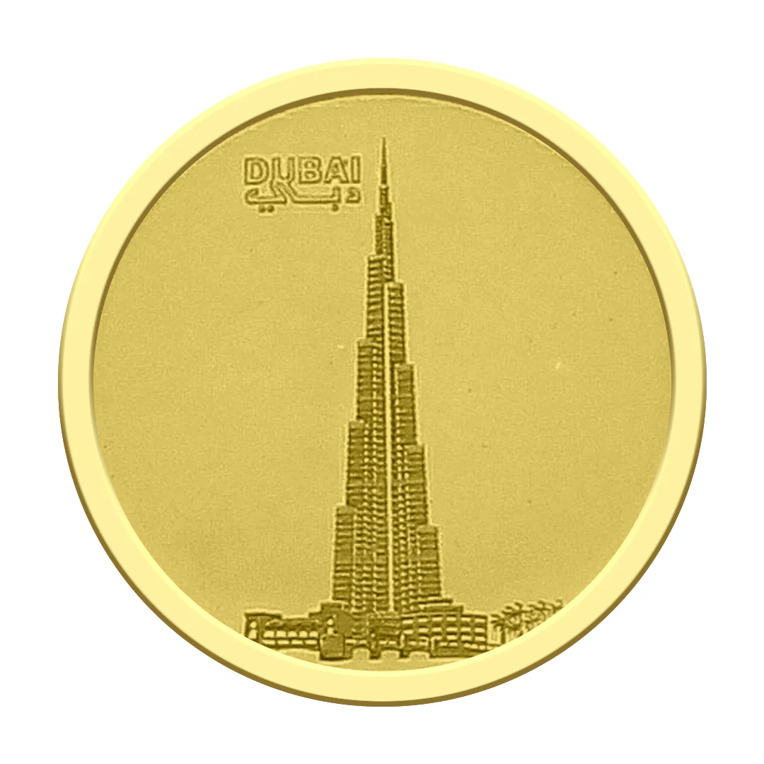 Emirates Minting Gold 4 Grams Burj Khalifa Coin 24KT 999.9 Purity - FKJCON24K2272 - Image 3