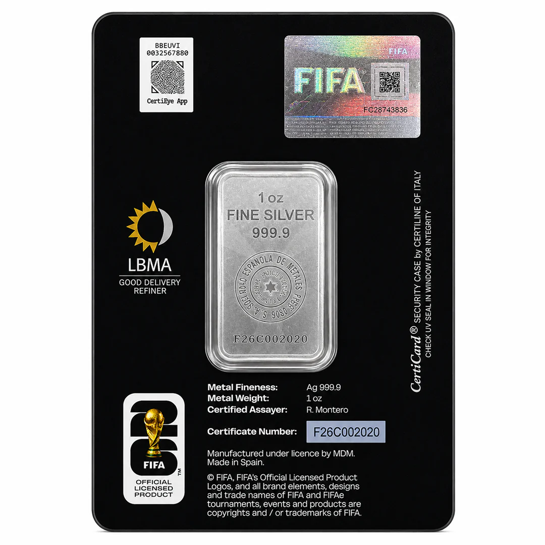 FIFA World Cup 26 1 Ounce Silver Bar - FKJGBRSL6957 - Image 2