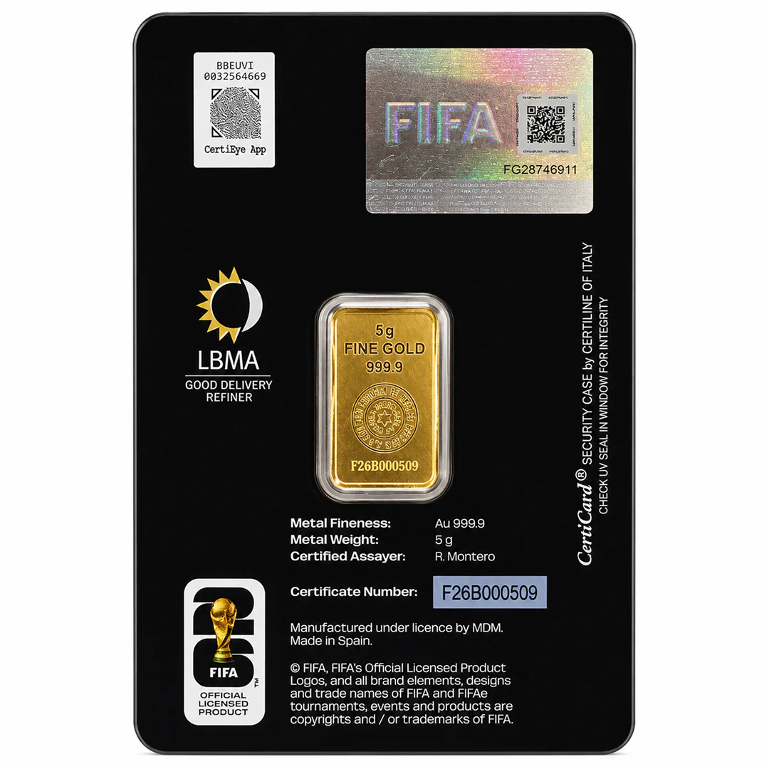 FIFA World Cup 26 5 Gram Gold Bar 24KT - FKJGBR24K6966 - Image 2