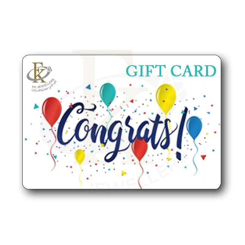 FK Jewellers Congrats Gift Card - FKJGIFT2005
