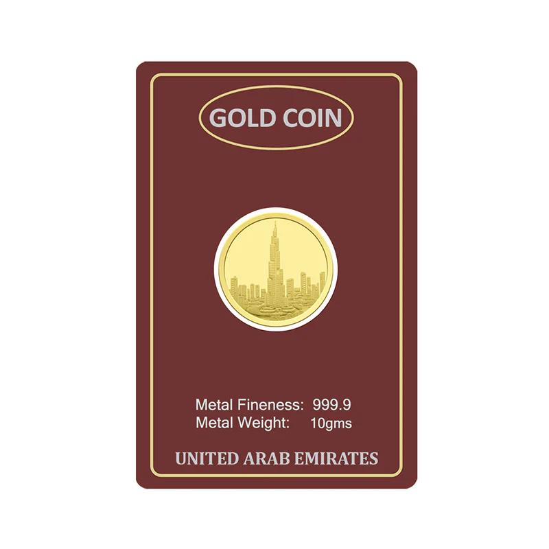 Gold 10 Gram Coin 24KT 999.9 Purity - FKJCON24KU6051 - Image 3