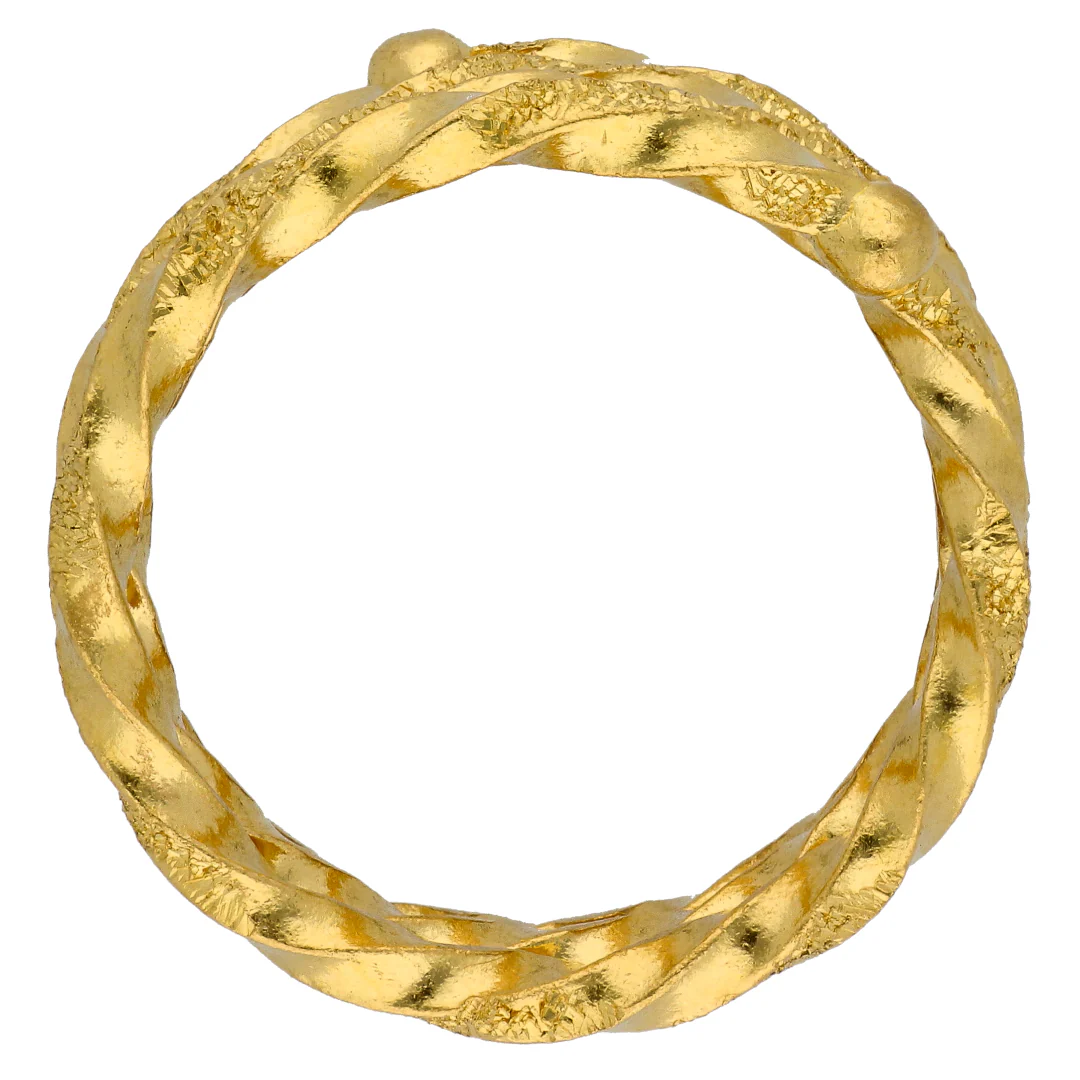 Gold 10 Grams Spiral Ring 24KT - FKJRN24KU6568 - Image 4