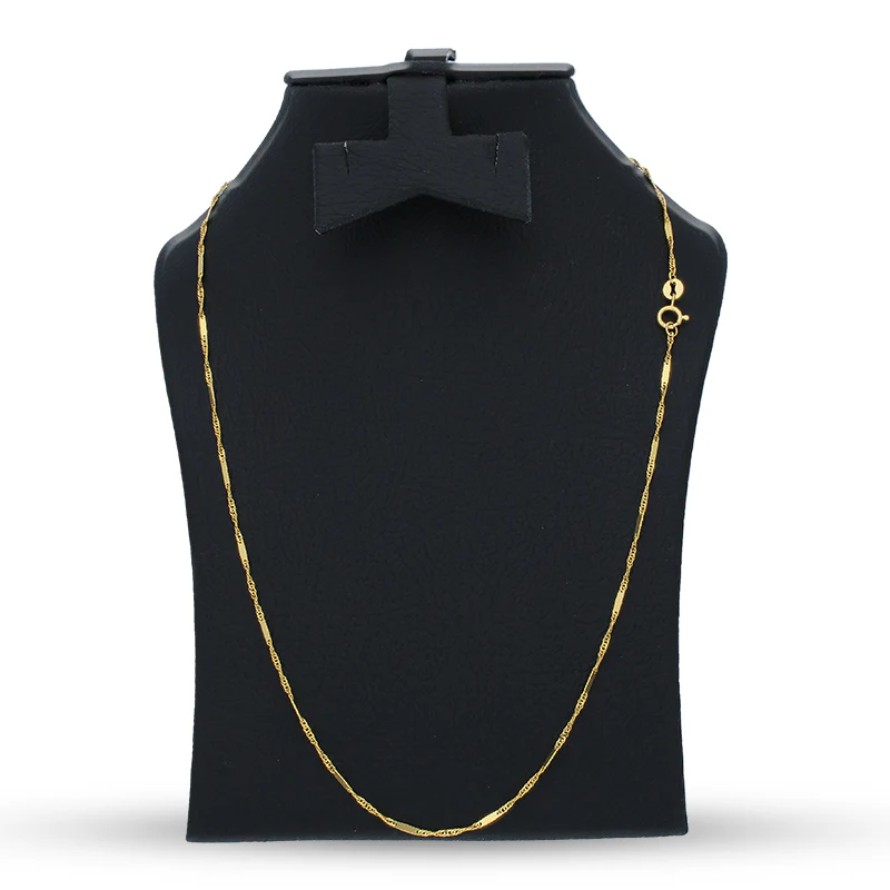 Gold 16 Inches Chain 21KT - FKJCN21KU3006 - Image 3