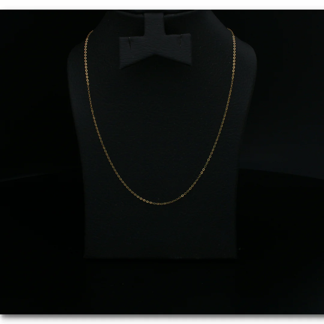 Gold 16 Inches Interlink Chain 18K - FKJCN18KU6402