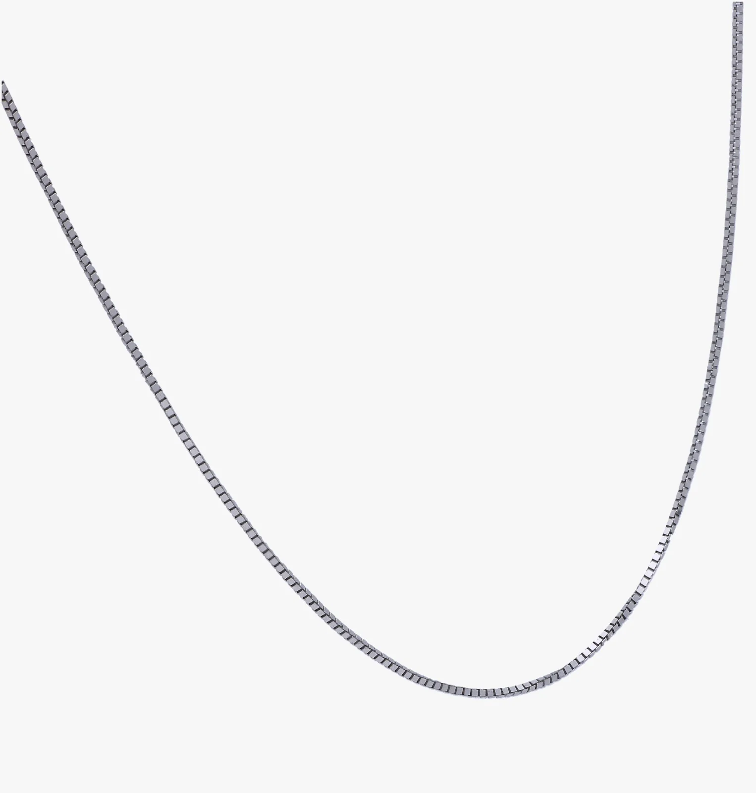 Gold 18 Inches Box Chain in 18KT - FKJCN18KU6320 - Image 2