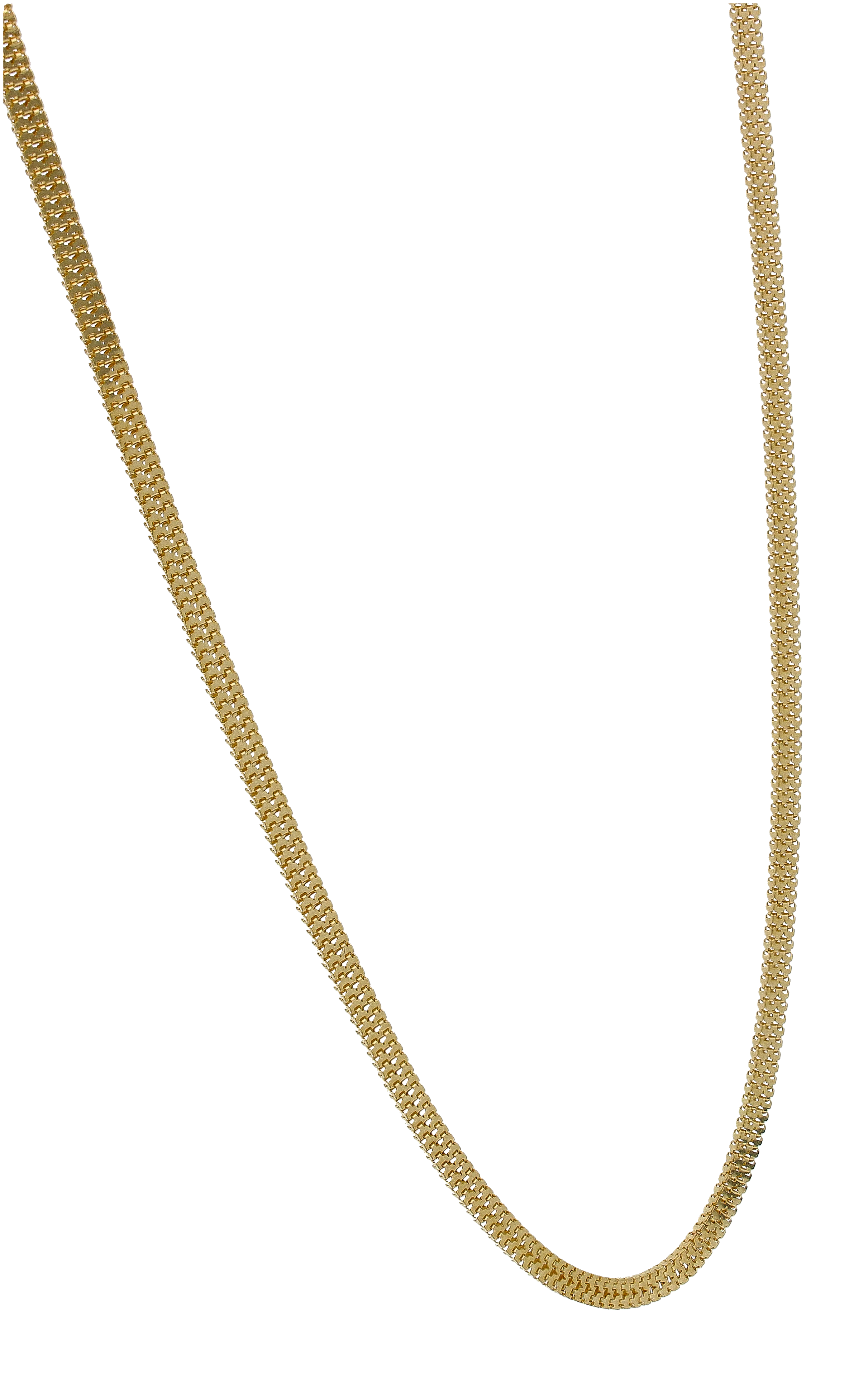 Gold 22 Inches Curb Chain in 18KT - FKJCN18KU6311 - Image 2