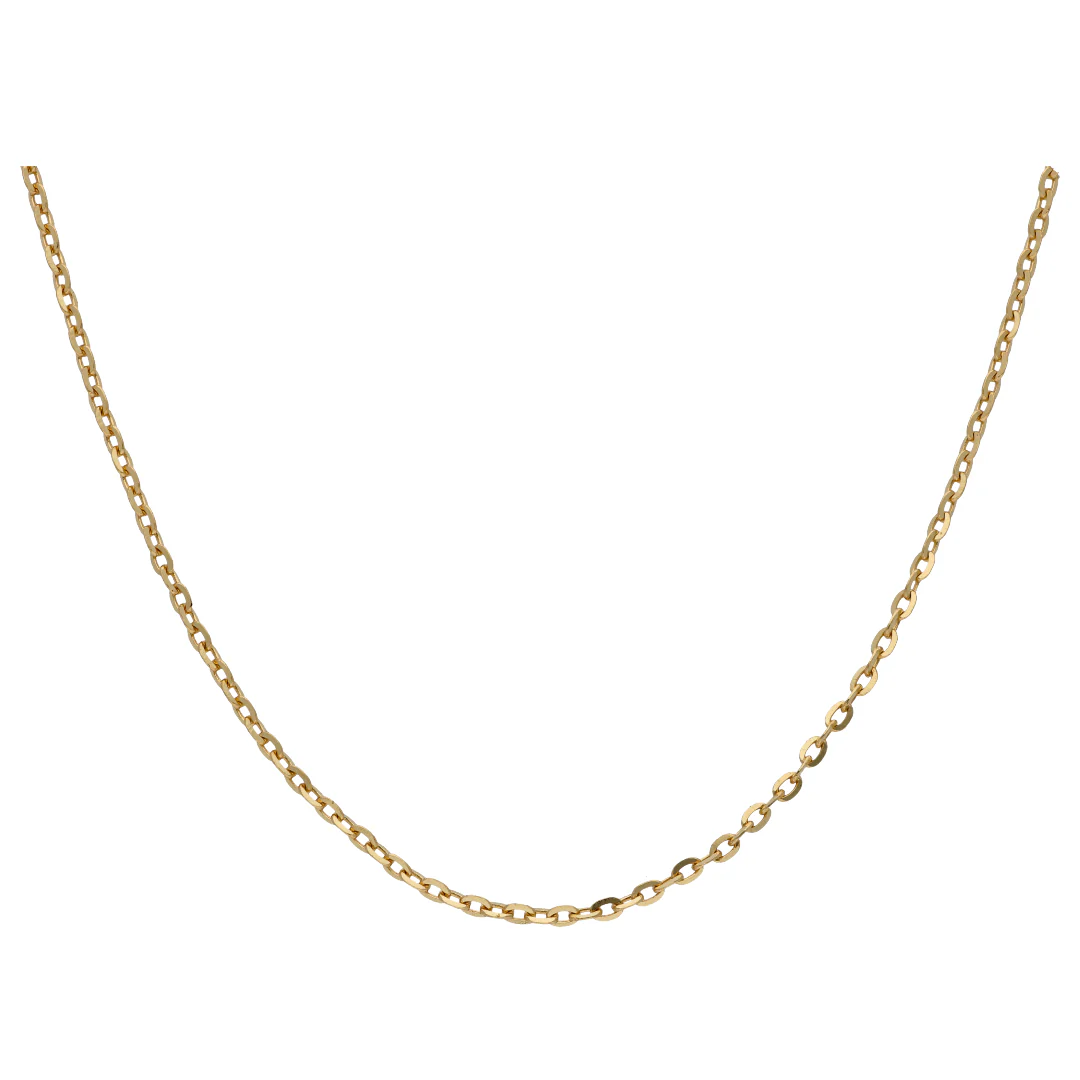Gold 18 Inches Inter Link Chain 18KT - FKJCN18KU6547 - Image 3