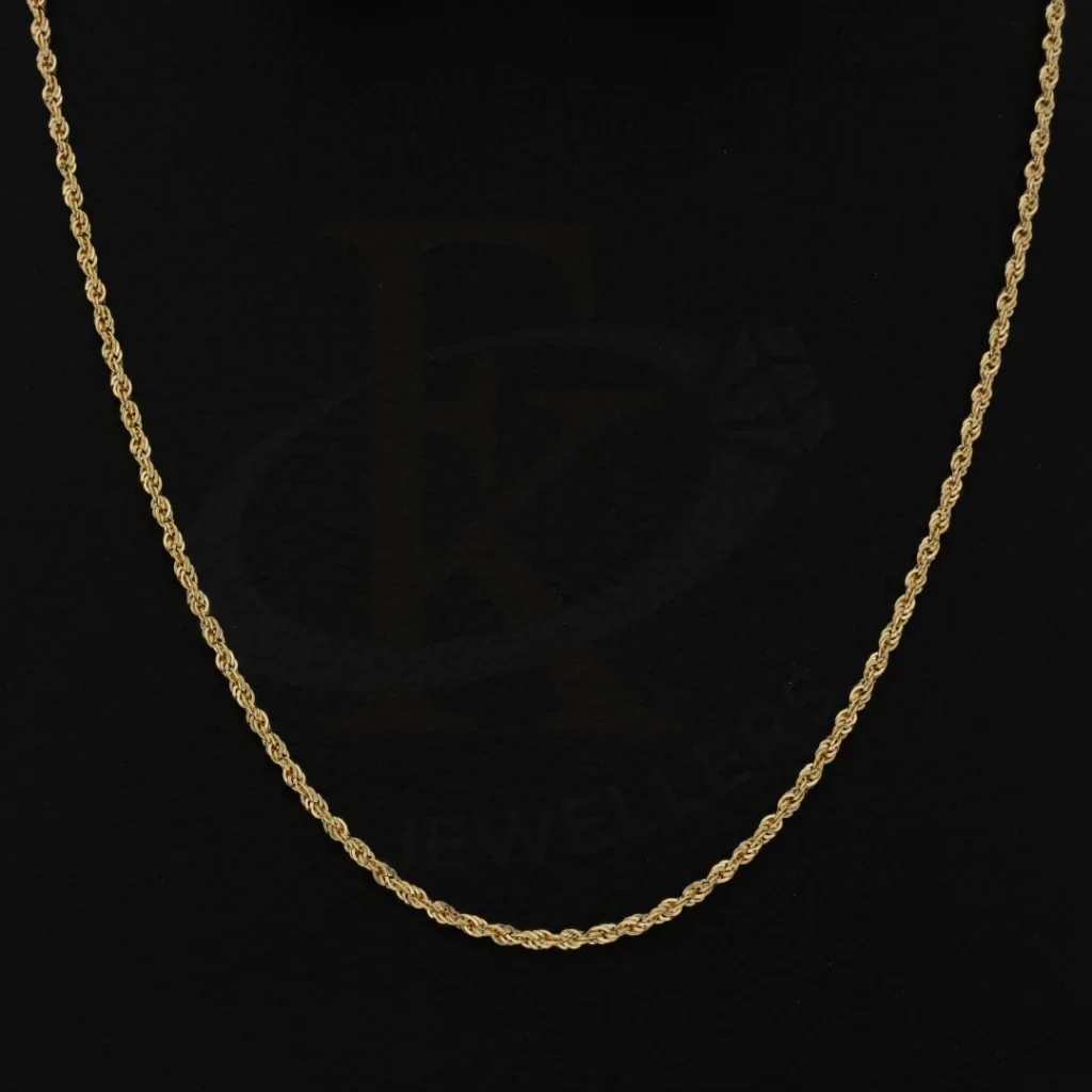 Gold 18 Inches Rope Chain 18KT - FKJCN18KU6552 - Image 2