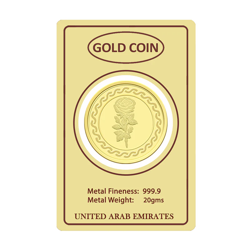 Gold 20 Grams Coin 24KT 999.9 Purity - FKJCON24K2275 - Image 2