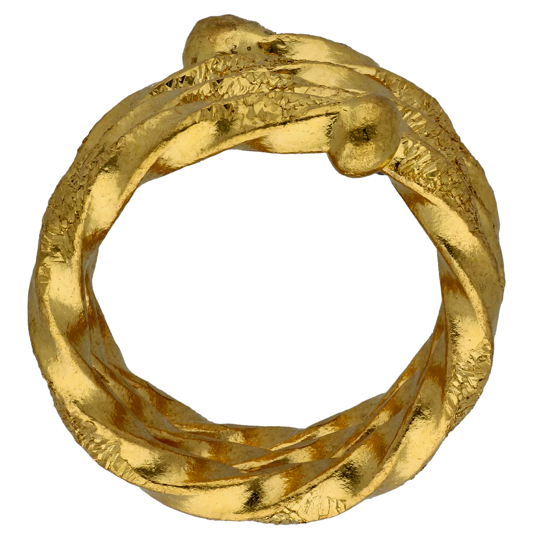 Gold 20 Grams Spiral Ring 24KT - FKJRN24KU6567 - Image 3