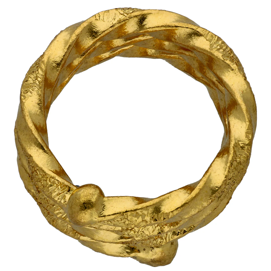 Gold 20 Grams Spiral Ring 24KT - FKJRN24KU6567 - Image 4