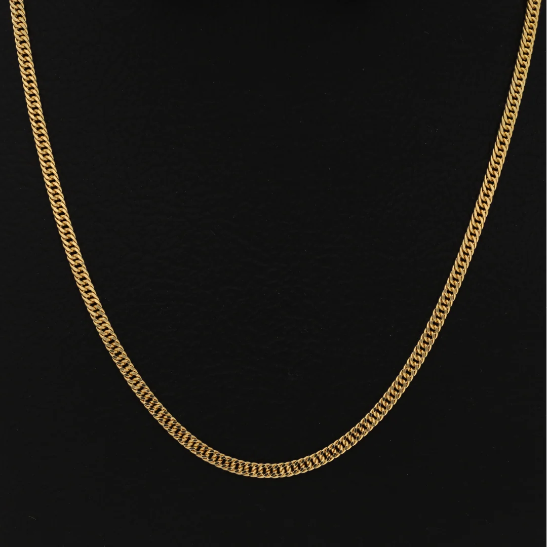 Gold 22 Inches Curb Chain 18KT - FKJCN18KU6396 - Image 2