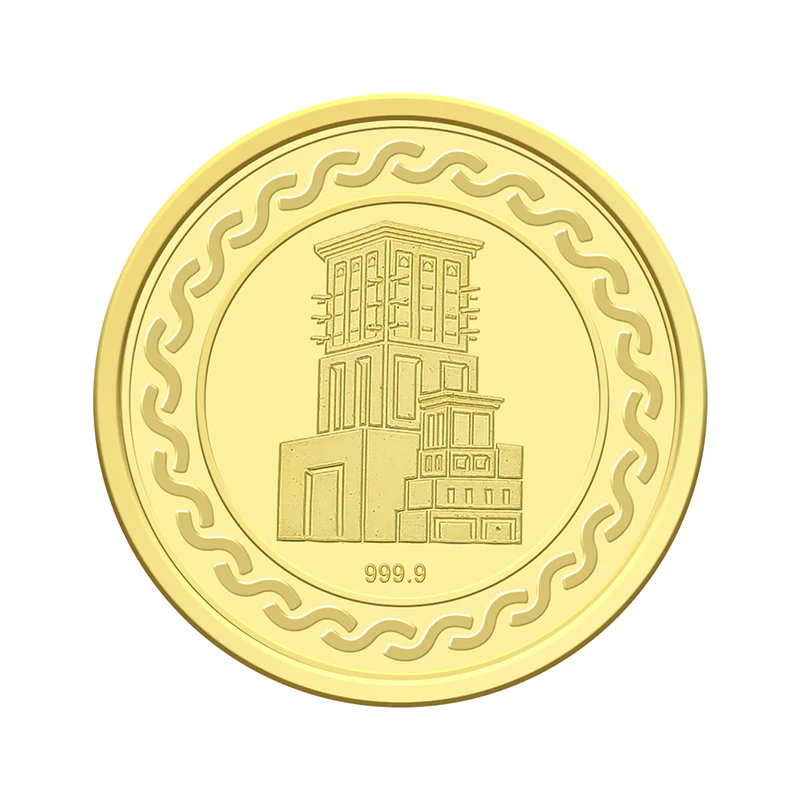 Gold 3 Grams Coin 24KT 999.9 Purity - FKJCON24K6777 - Image 2