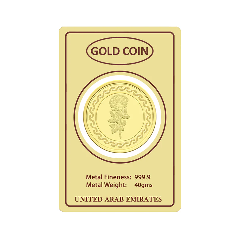 Gold 40 Grams Coin 24KT 999.9 Purity - FKJCON24K2277 - Image 2