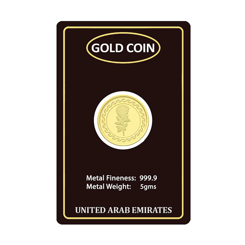 Gold 5 Gram Coin 24KT 999.9 Purity - FKJCON24KU6085 - Image 2