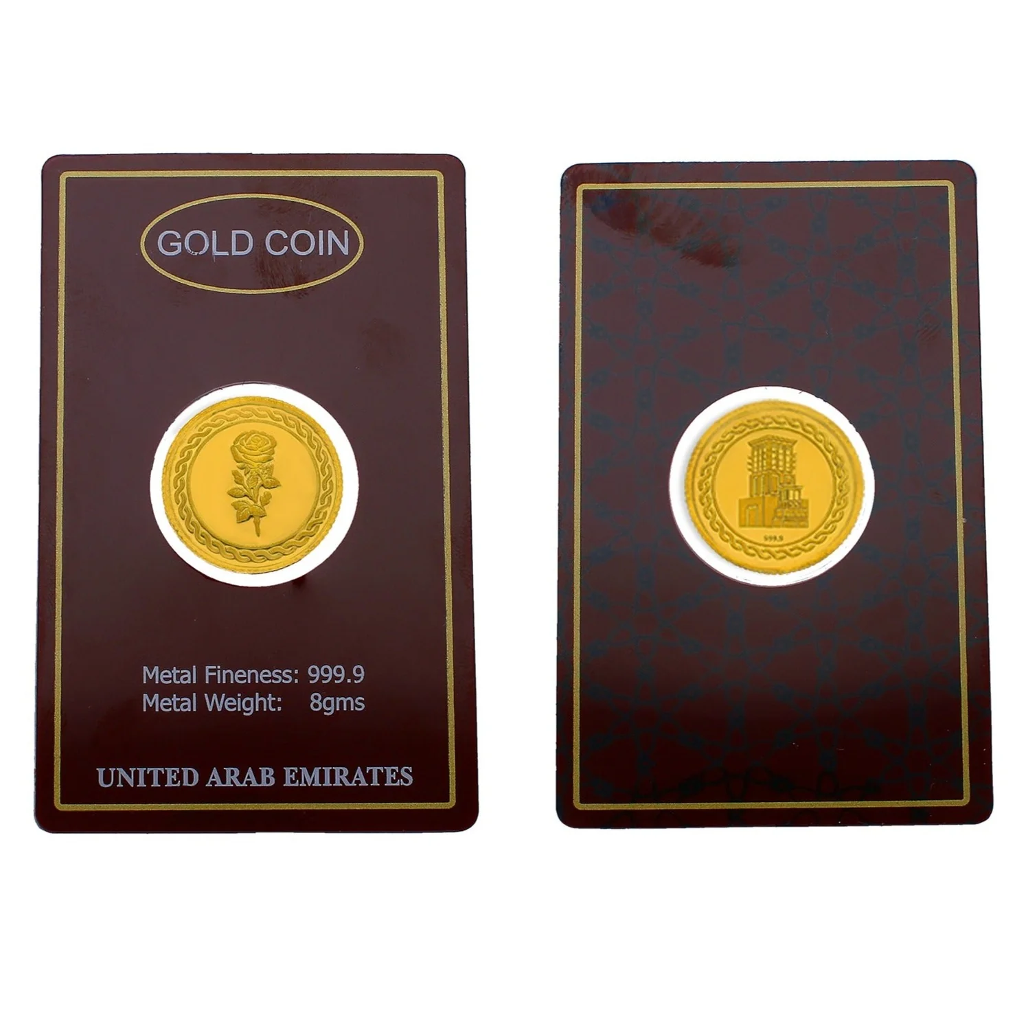 Gold 8 Gram Coin 24KT 999.9 Purity - FKJCON24KU4012 - Image 6