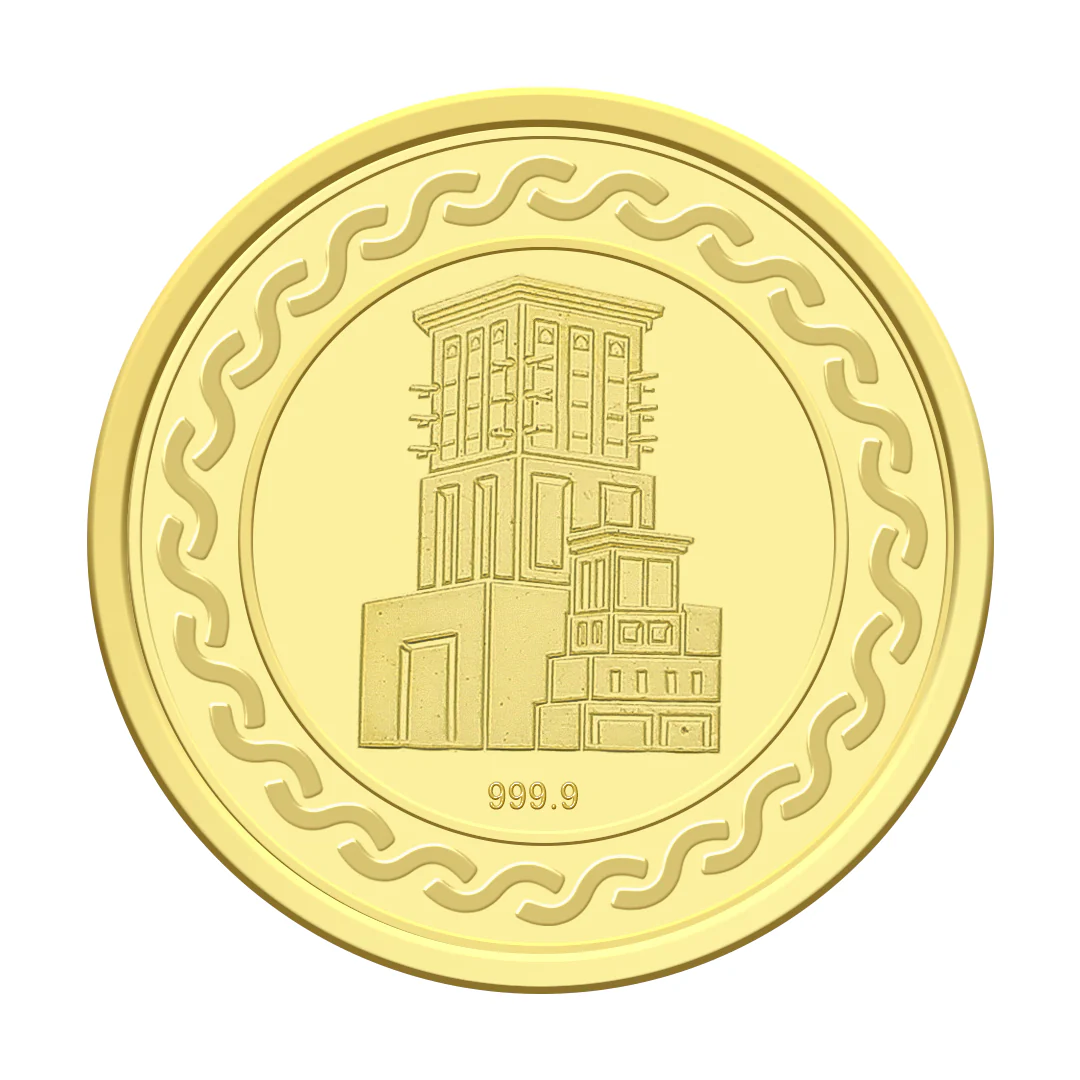 Gold 8 Gram Dubai Palm Coin 24KT 999.9 Purity - FKJCON24KU4014 - Image 5