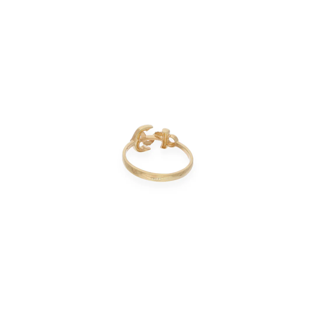 Gold Anchor Shaped Ring 18KT - FKJRN18KU6138 - Image 7