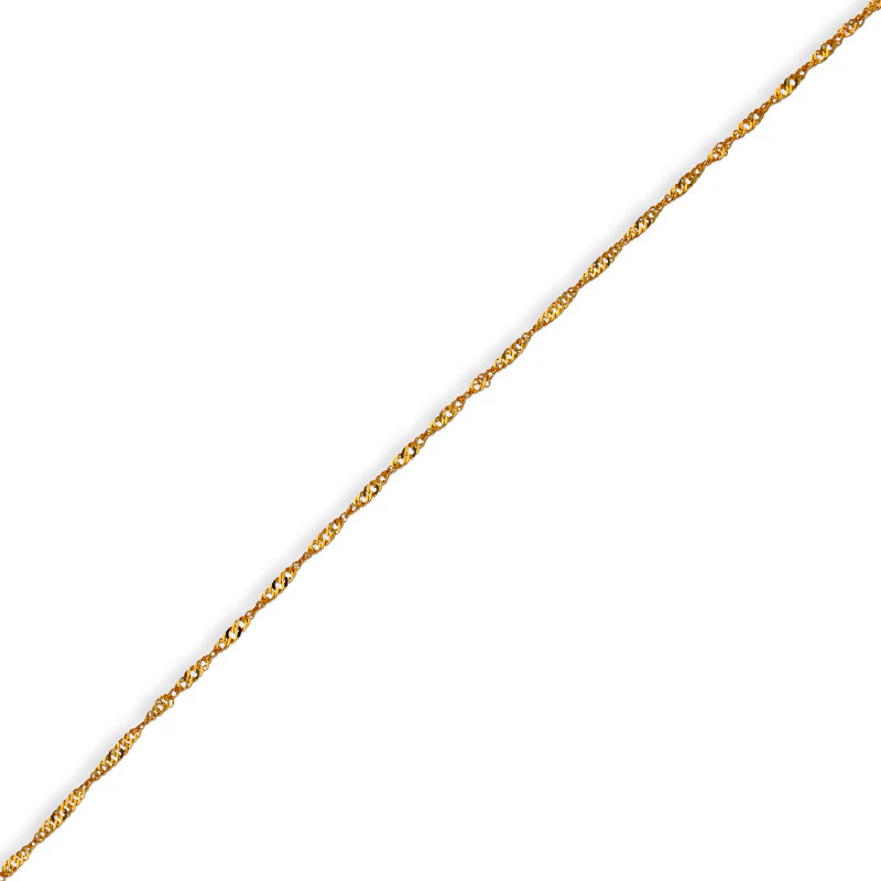 Gold Anklet 21KT - FKJANKL21KU6073 - Image 2