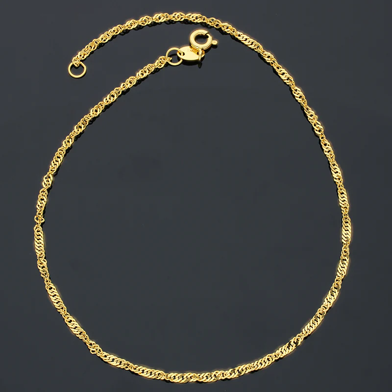 Gold Anklet 21KT - FKJANKL21KU6073 - Image 3