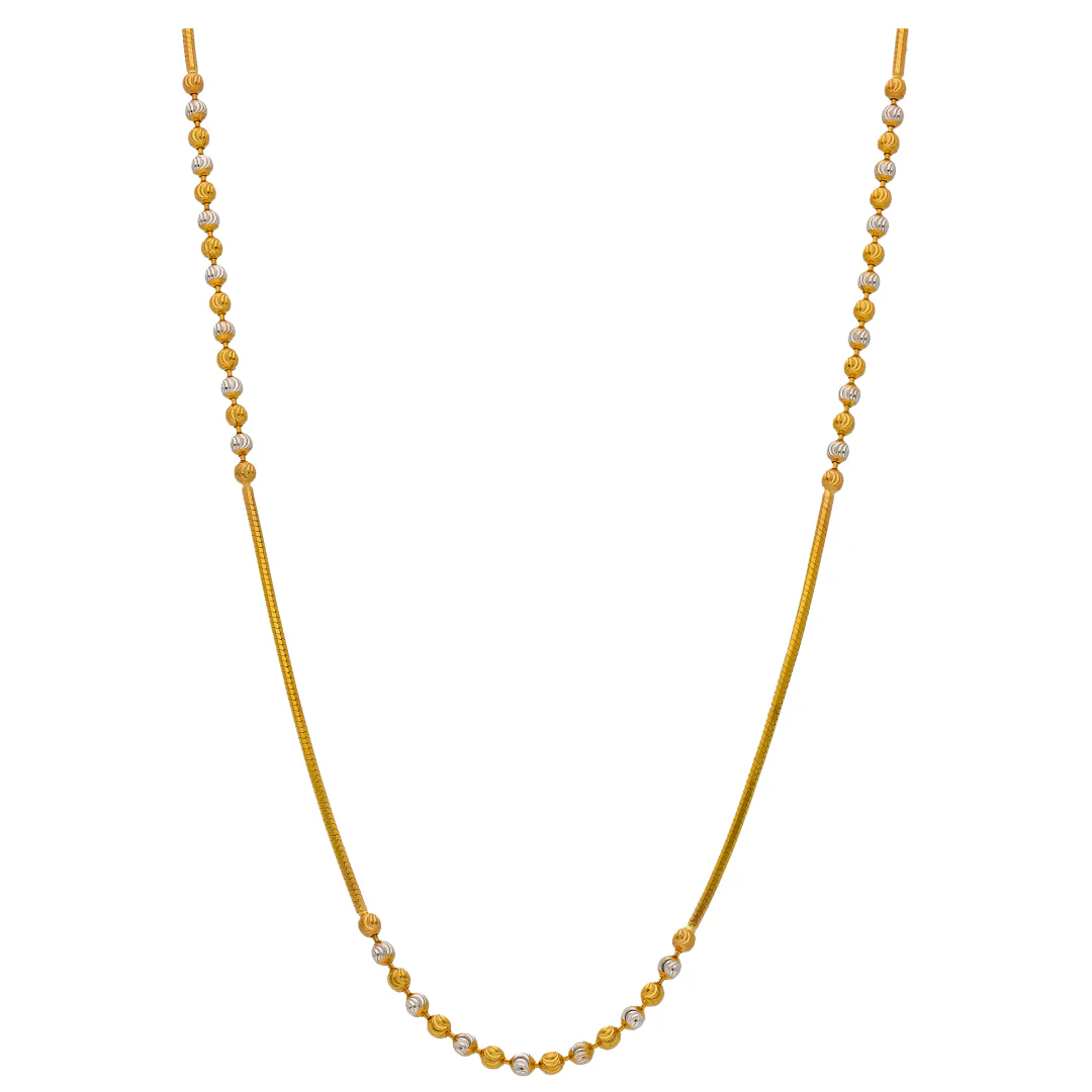 Gold Ball Chain 22KT - FKJCN22KU6641 - Image 2