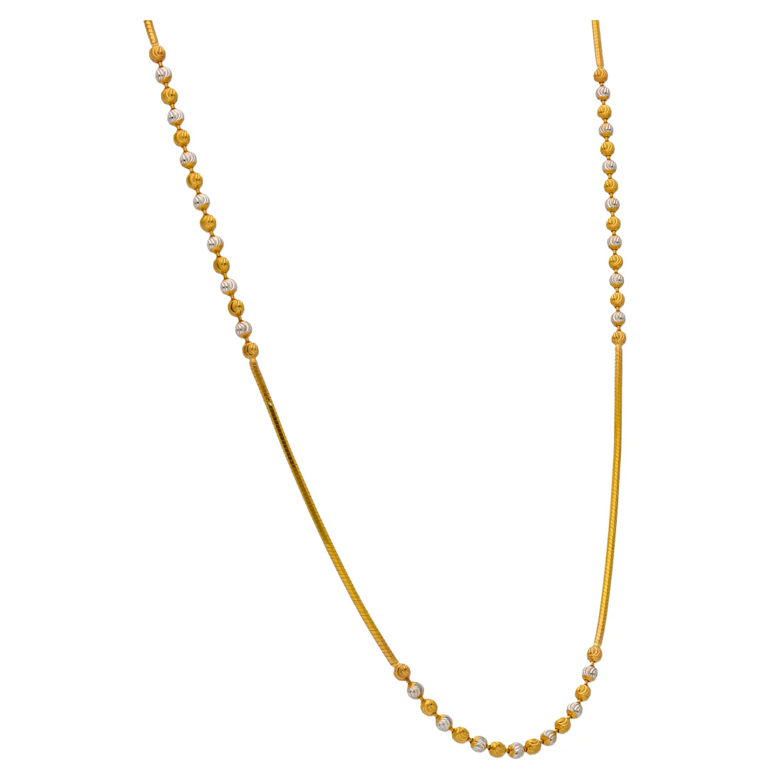 Gold Ball Chain 22KT - FKJCN22KU6641 - Image 3