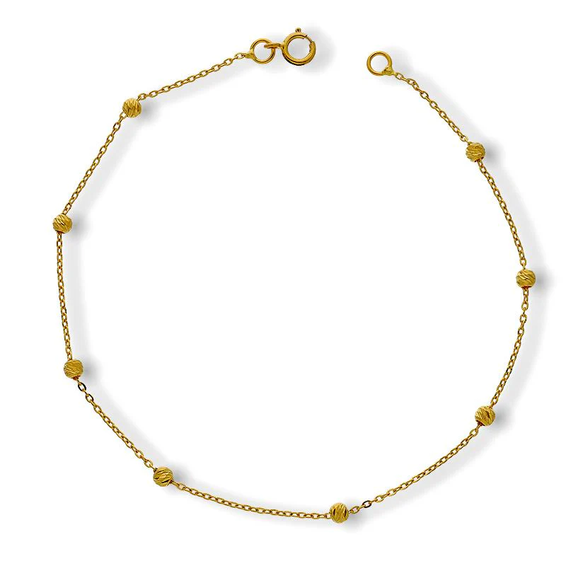 Gold Balls Bracelet 21KT - FKJBRL21K2242