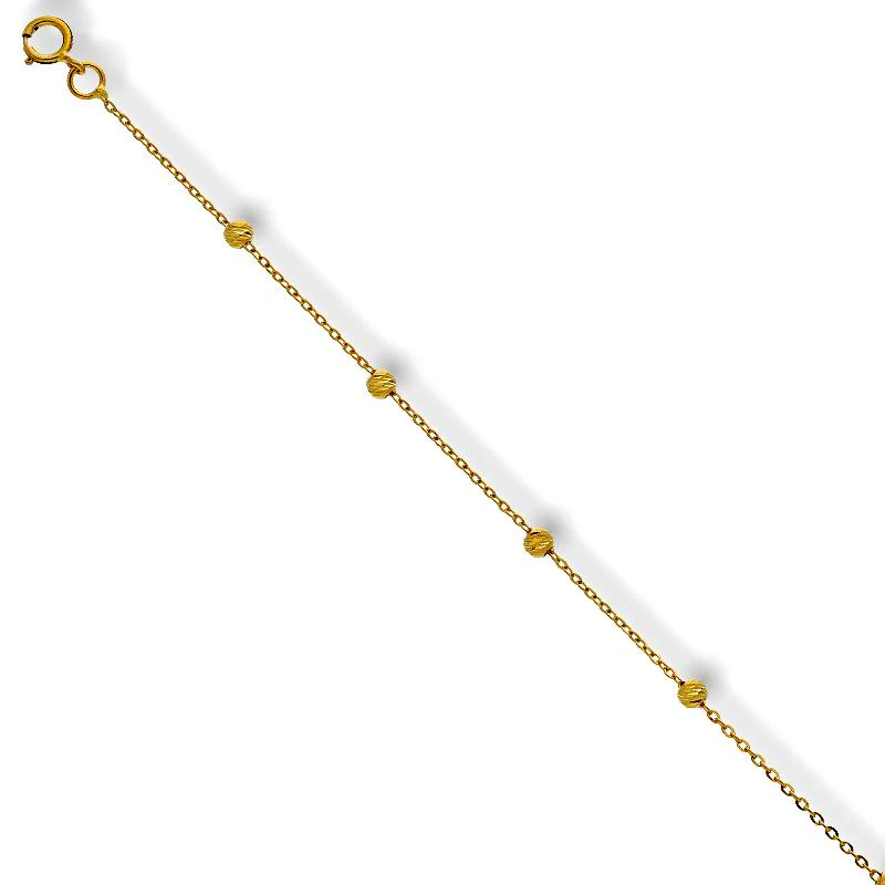 Gold Balls Bracelet 21KT - FKJBRL21K2242 - Image 2