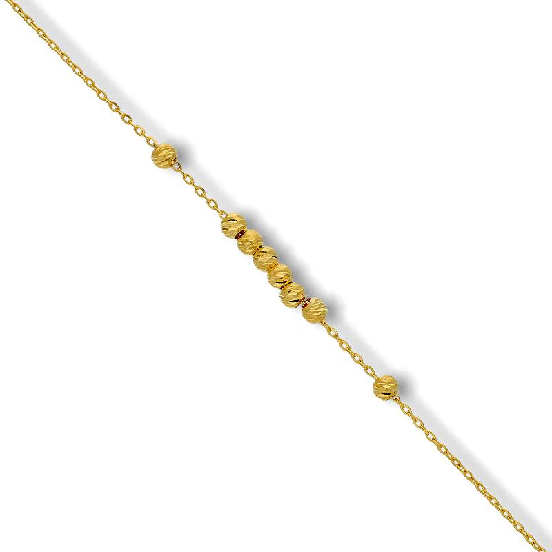 Gold Balls Bracelet 21KT - FKJBRL21K2247 - Image 2