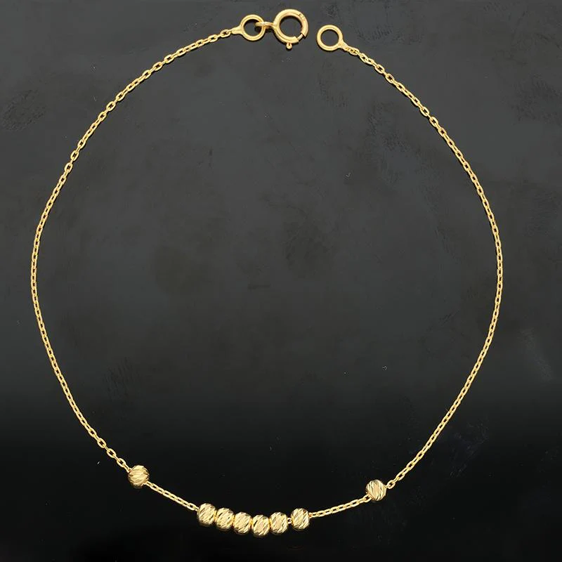 Gold Balls Bracelet 21KT - FKJBRL21K2247 - Image 3