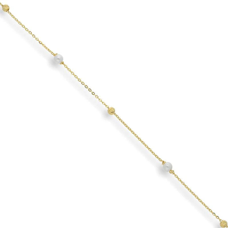 Gold Balls Bracelet 21KT - FKJBRL21K2266 - Image 2