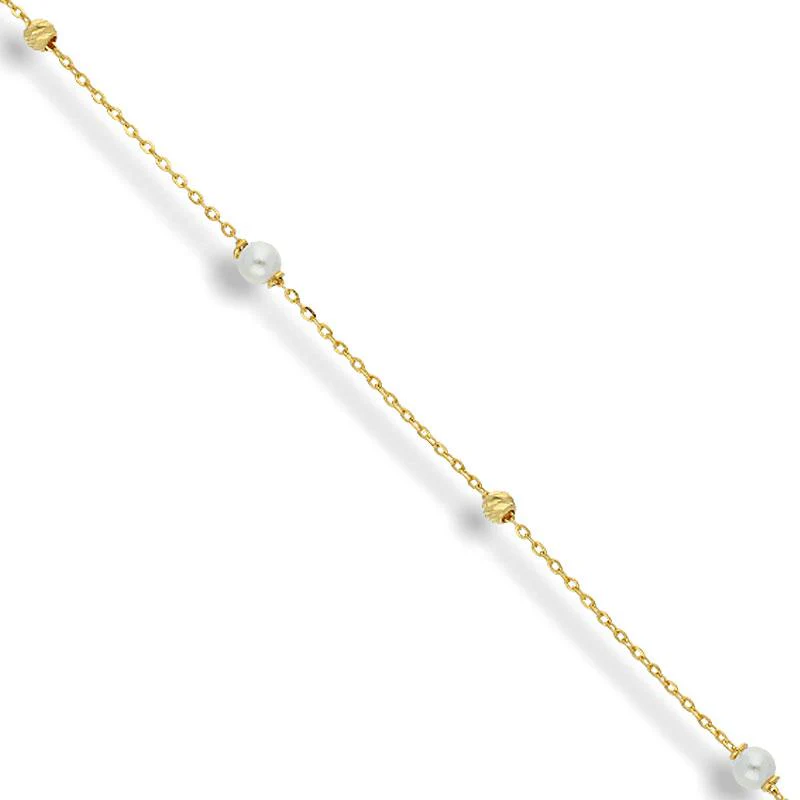 Gold Balls Bracelet 21KT - FKJBRL21K2273 - Image 2