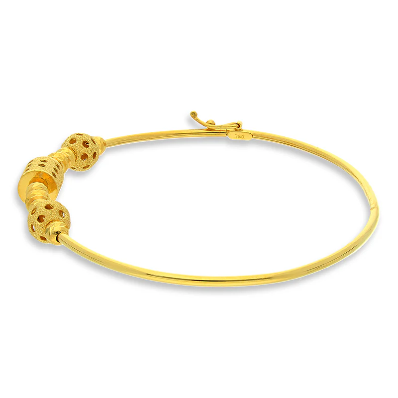 Gold Bangle in 18KT - FKJBNG18KU2001 - Image 2