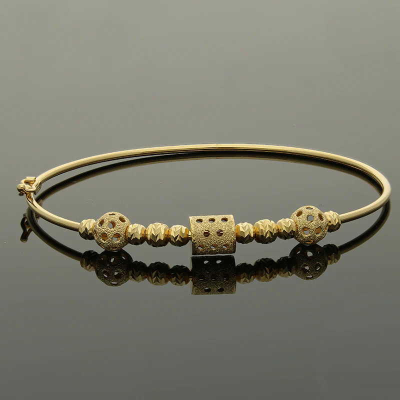 Gold Bangle in 18KT - FKJBNG18KU2001 - Image 4