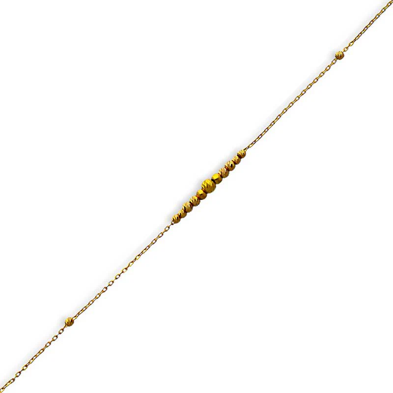 Gold Beads Bracelet 21KT - FKJBRL21KU6021 - Image 2