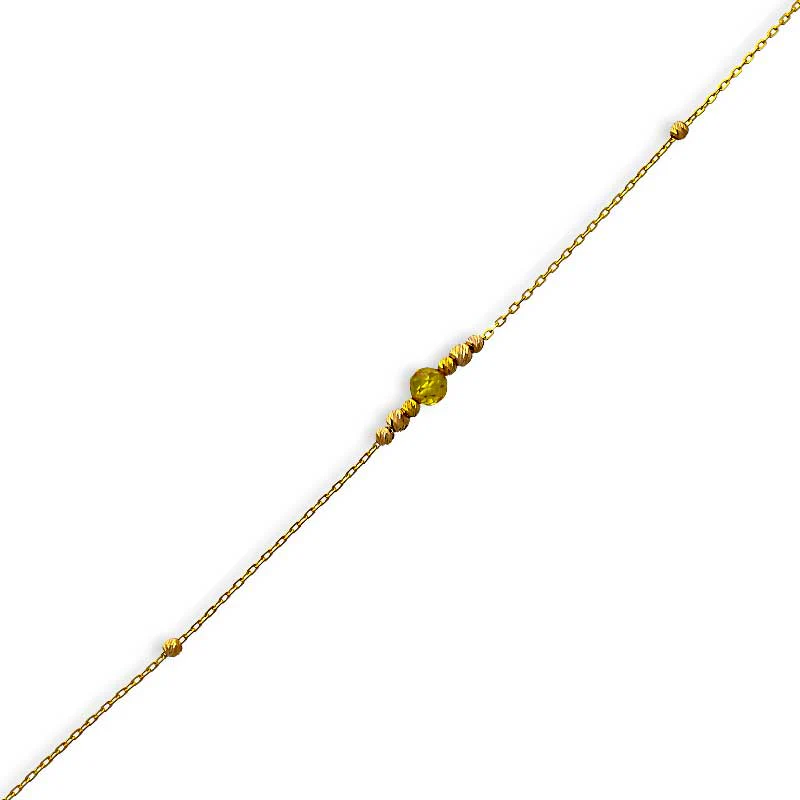 Gold Beads Bracelet 21KT - FKJBRL21KU6022 - Image 2