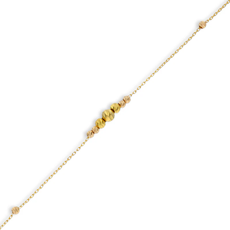 Gold Beads Bracelet 21KT - FKJBRL21KU6037 - Image 2