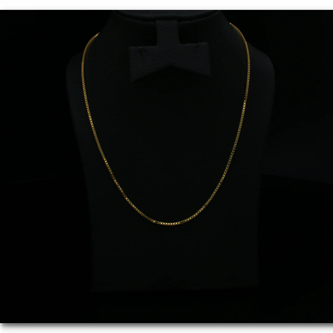 Gold Boxy Chain 18KT - FKJCN18KU6398