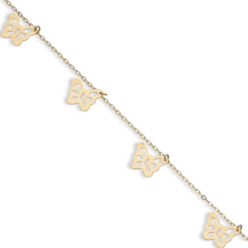 Gold Butterflies Bracelet 18KT - FKJBRL18KU1035 - Image 2
