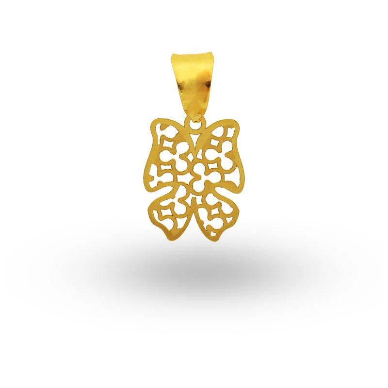 Gold Butterfly Pendant 18KT - FKJPND18K2046