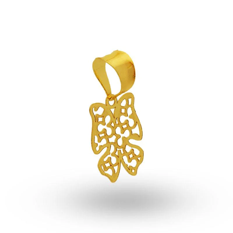 Gold Butterfly Pendant 18KT - FKJPND18K2046 - Image 2