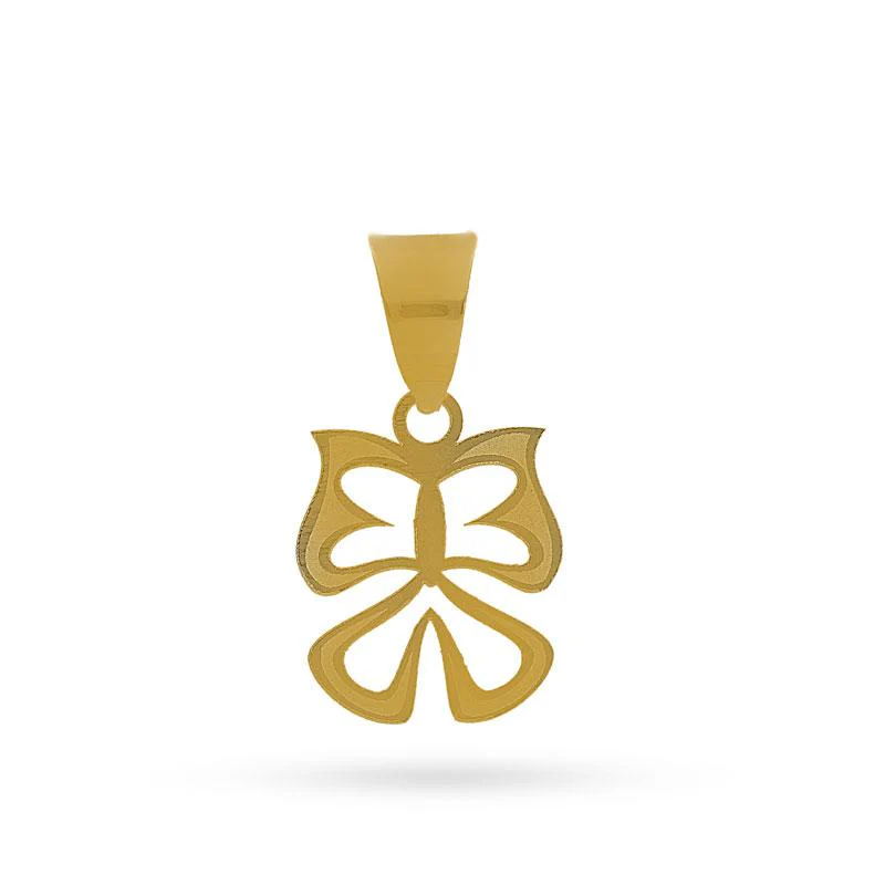 Gold Butterfly Pendant 18KT - FKJPND18K2078