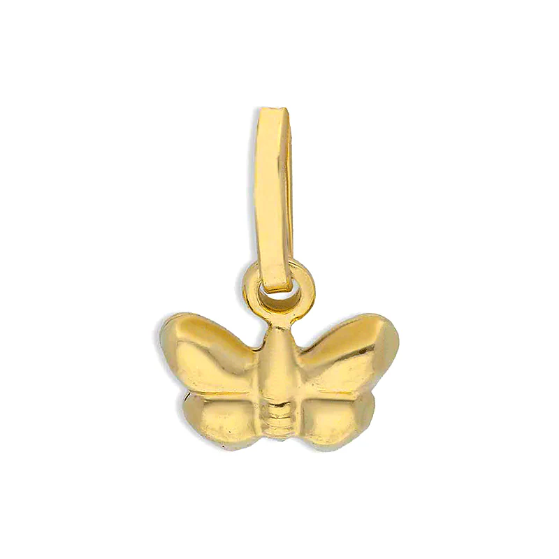 Gold Butterfly Pendant 18KT - FKJPND18KU1130