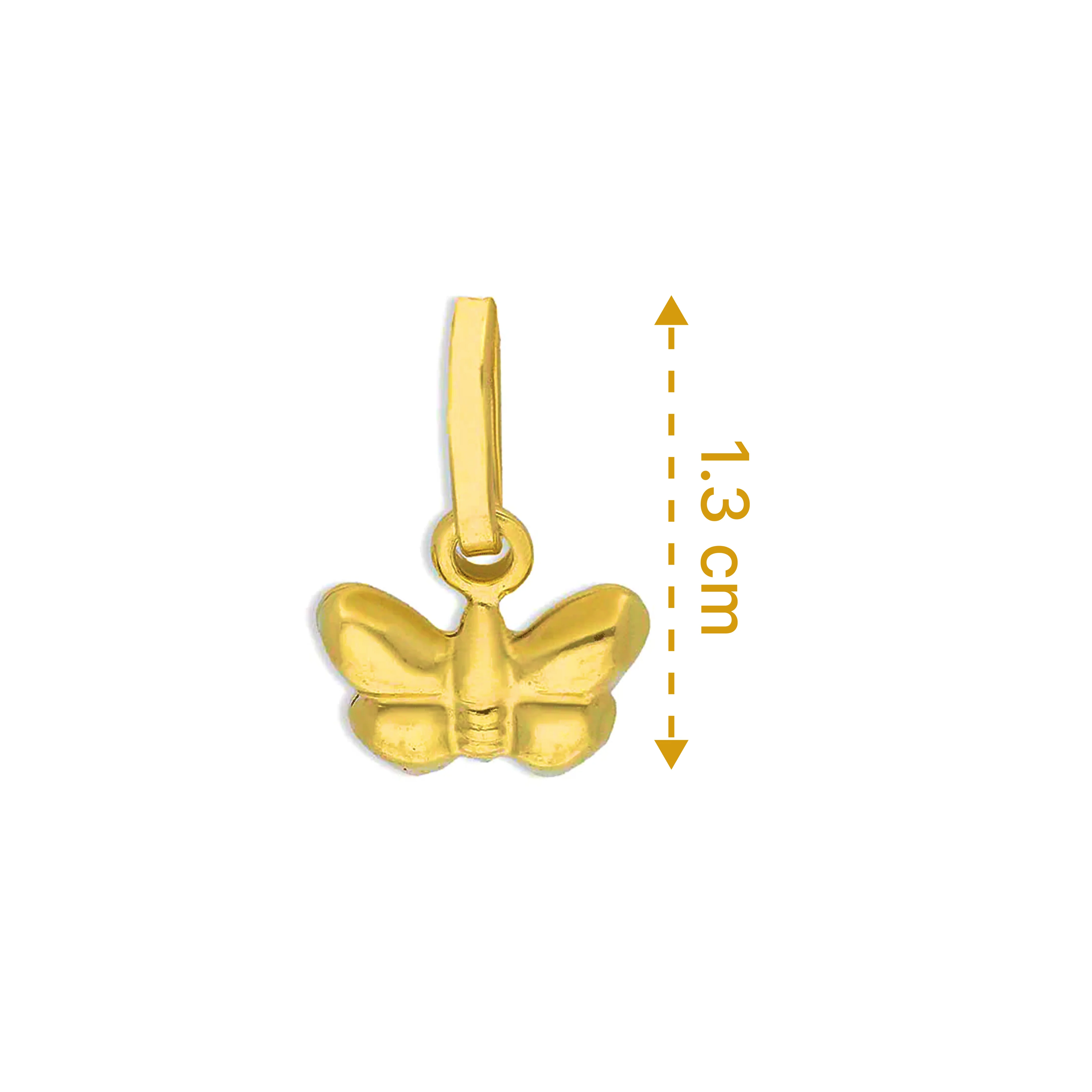 Gold Butterfly Pendant 18KT - FKJPND18KU1130 - Image 2