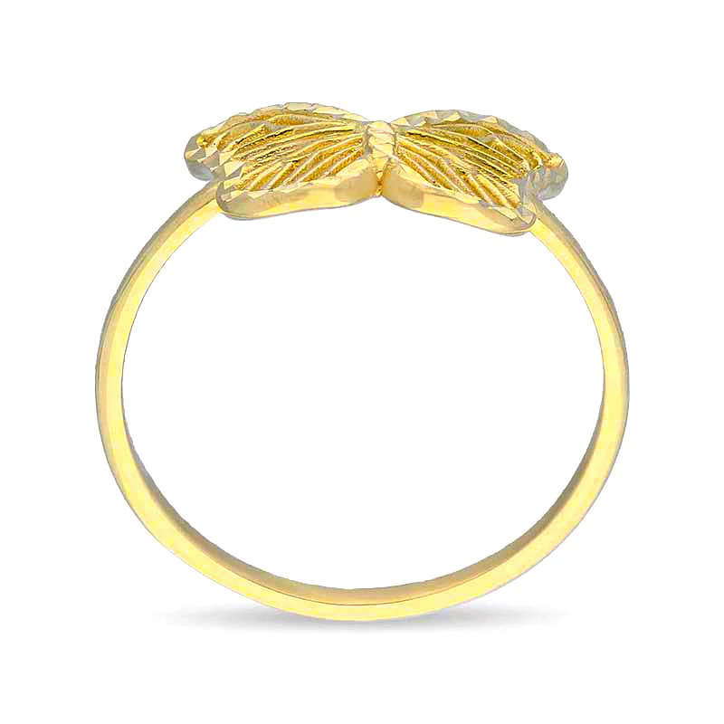 Gold Butterfly Ring 18KT - FKJRN18KU2095 - Image 4