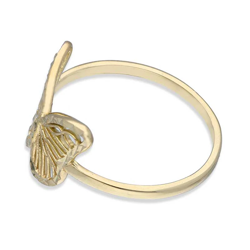 Gold Butterfly Ring 18KT - FKJRN18KU2095 - Image 6