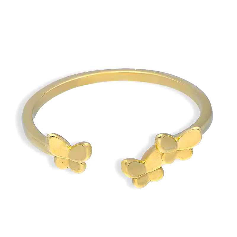 Gold Butterfly Ring 18KT - FKJRN18KU2102 - Image 2