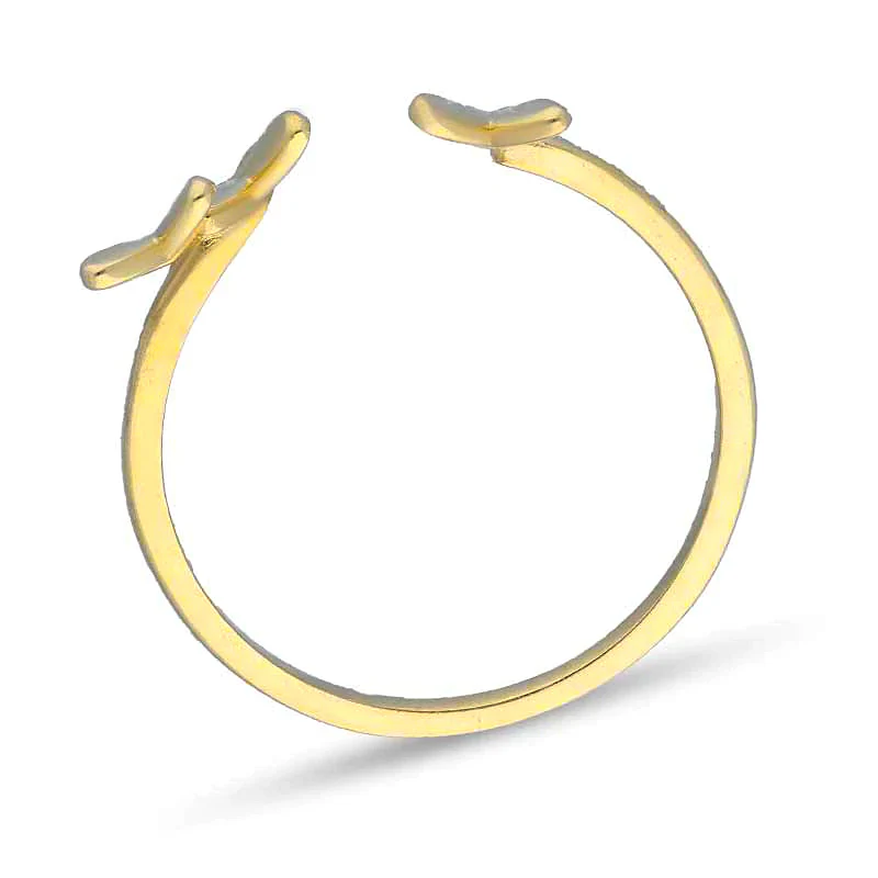 Gold Butterfly Ring 18KT - FKJRN18KU2102 - Image 4